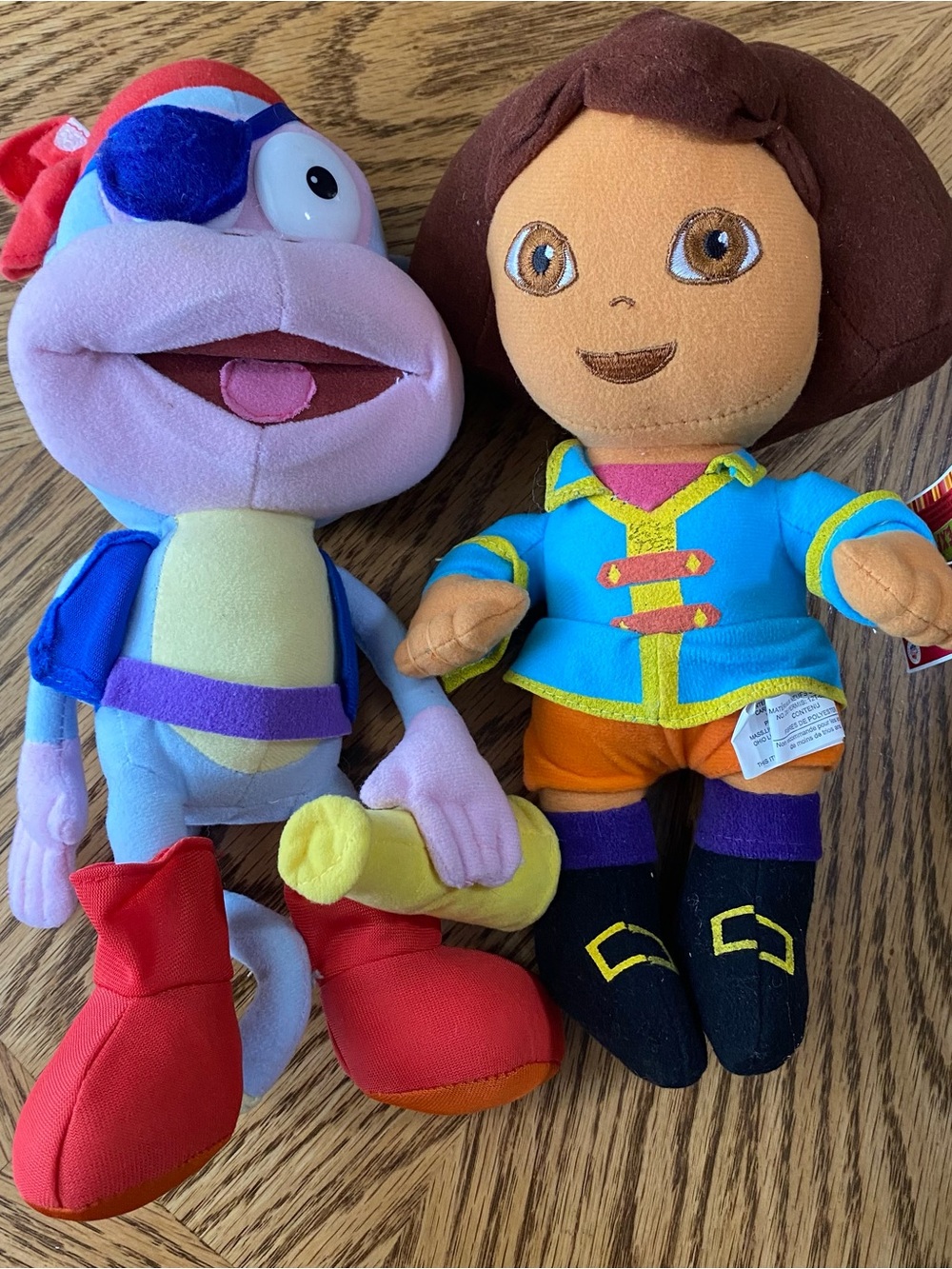 Dora the Explorer and Boots Pirate plush